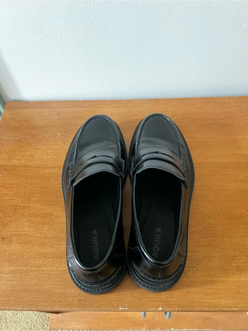 Mensa Black Penny Loafers size 46 US13